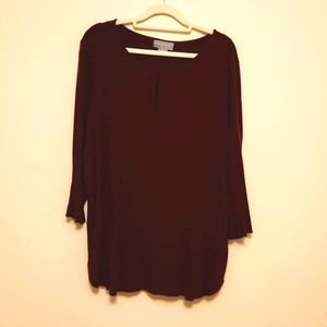 Liz Claiborne 3/4 sleeve top,  size XL